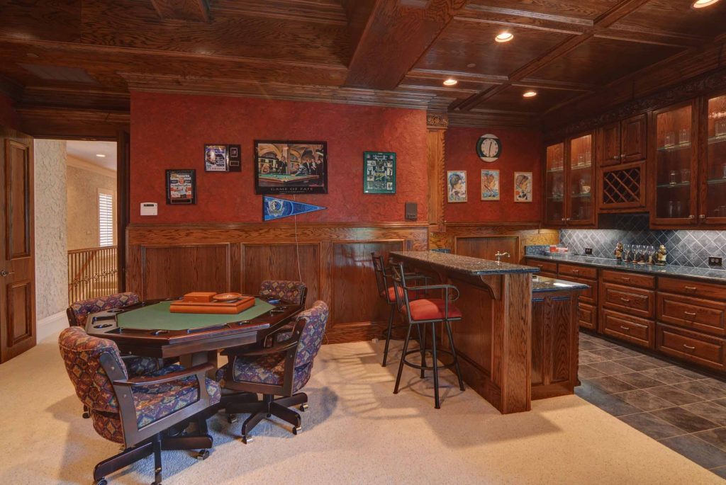 Game Room Bar J. Lambert Custom Homes