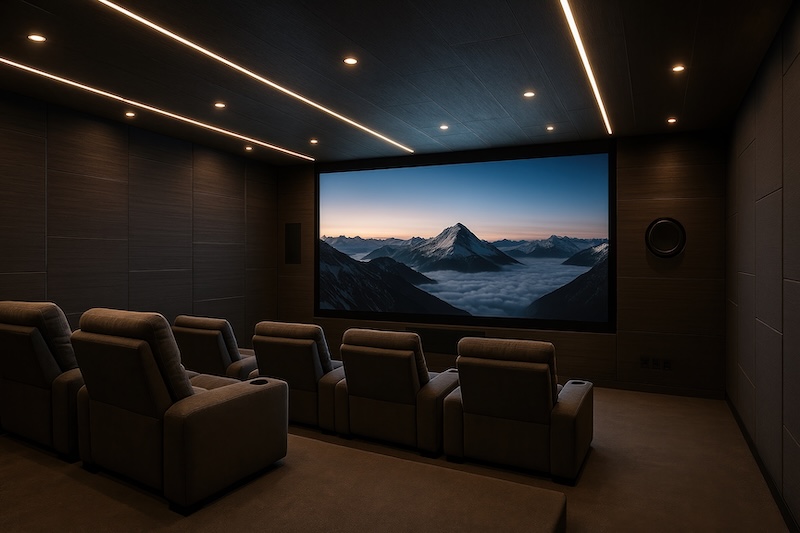 Creating the Ultimate Custom Home Theater: Starlight Ceilings, Stadium Seating, and Cinema-Quality Sound